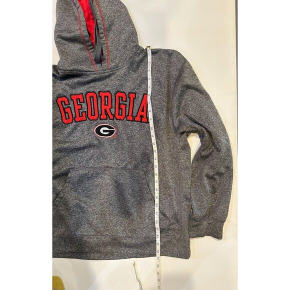 UGA Georgia Bulldogs Section 101 Majestic Hoodie Adult Large Dark Gray Dawgs - Picture 4 of 6